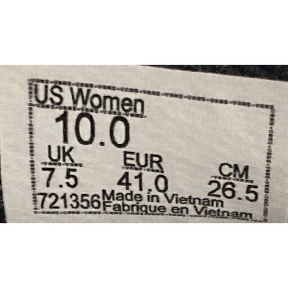 Vans asher Women's Size 10 Black Perforated Slip-On Sneakers shoes - Picture 8 of 8